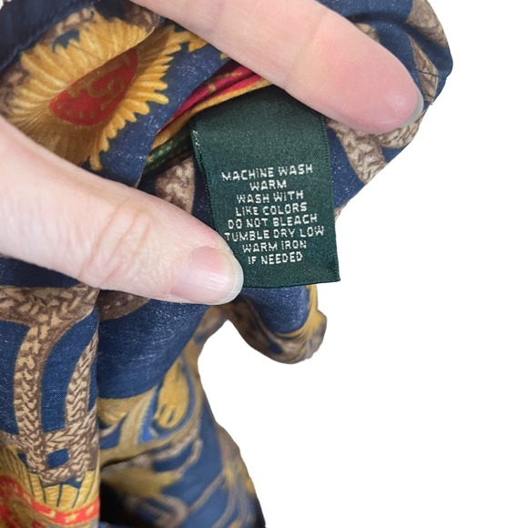 Lauren Ralph Lauren Women's collared shirt with rope and gold medallion design - Picture 9 of 9
